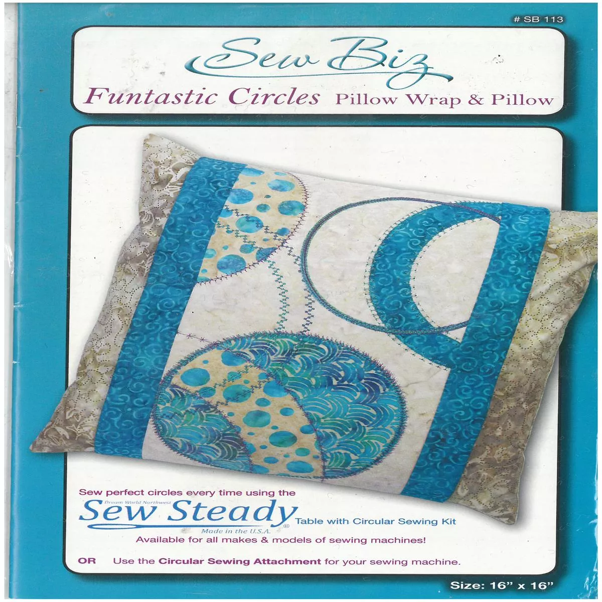 Funtastic Circles Pillow Wrap & Pillow – Sew Big Pillow Pattern