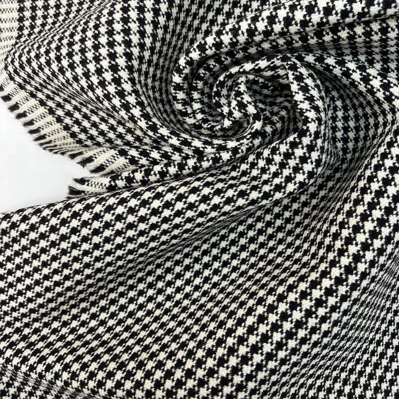 fused-black-white-wool-tweed Fused Black White Wool Tweed