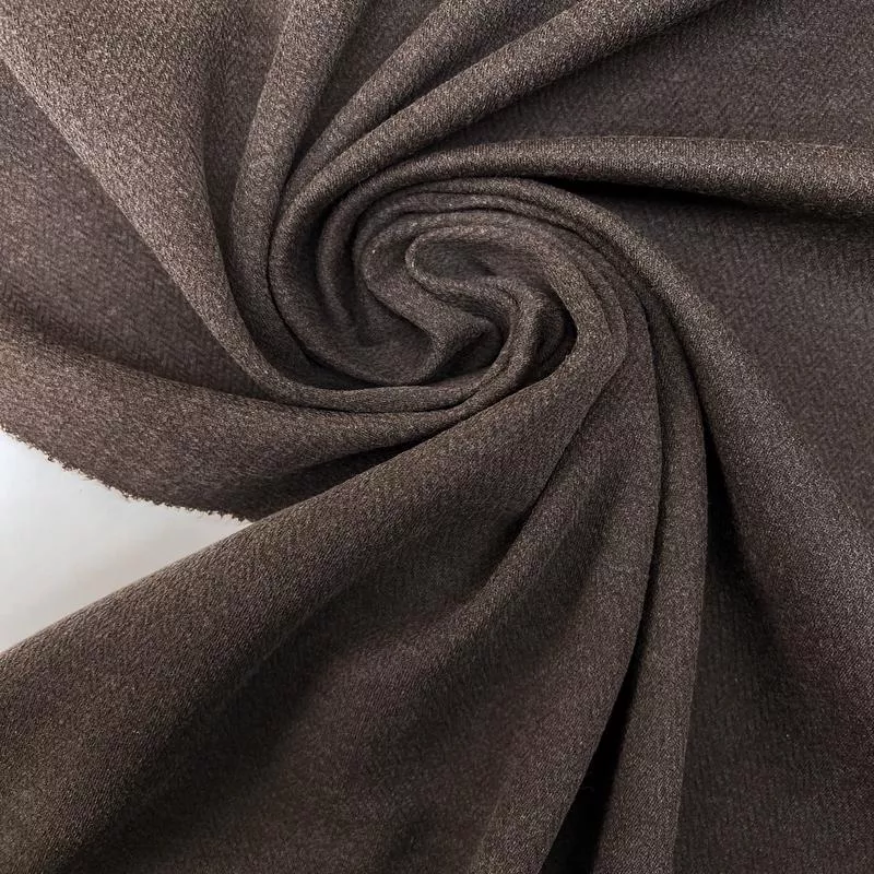 Fused Brown Cotton Knitted Fabric