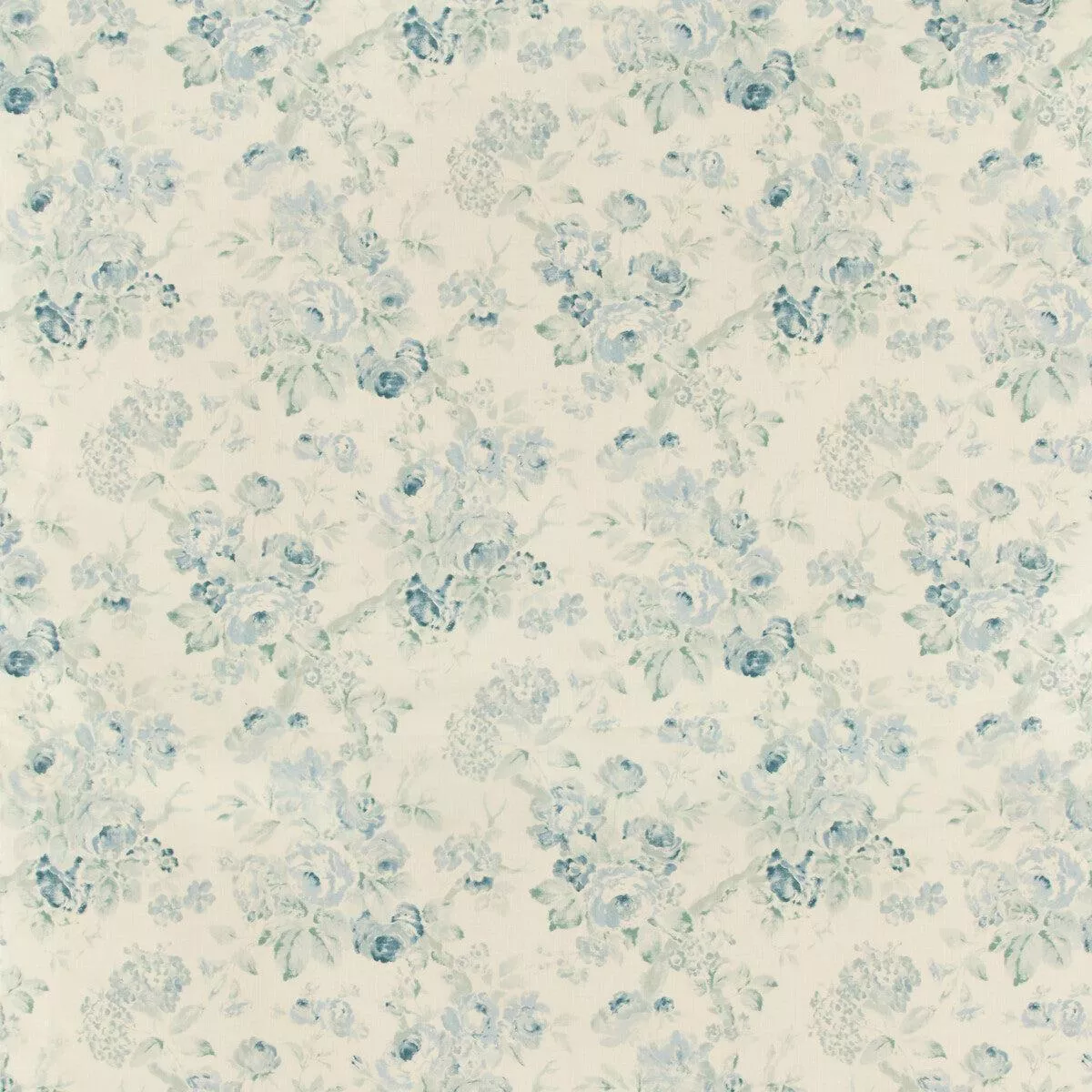 garden-roses-aqua-blue-fabric Garden Roses Aqua/Blue Fabric