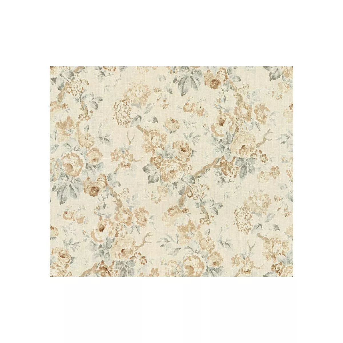 garden-roses-beige-aqua-fabric Garden Roses Beige/Aqua Fabric