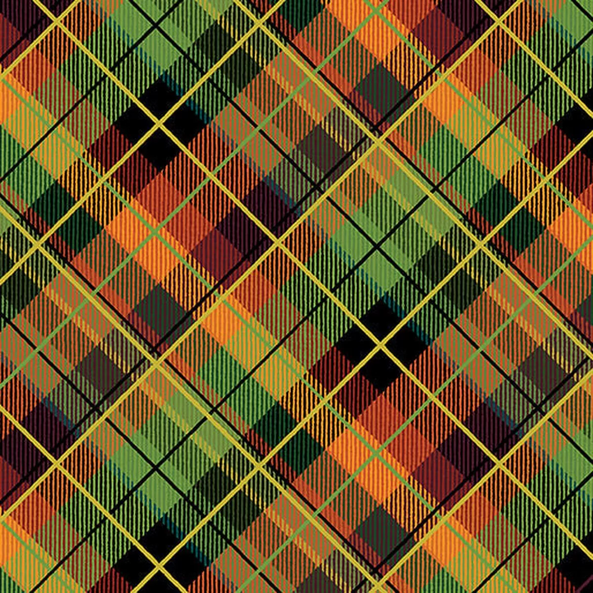 Gather Together-Plaid Grn/Brwn