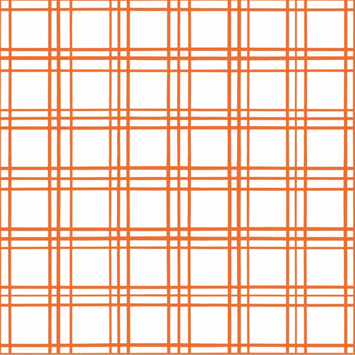 Geometric Plaid Fabric – Pumpkin