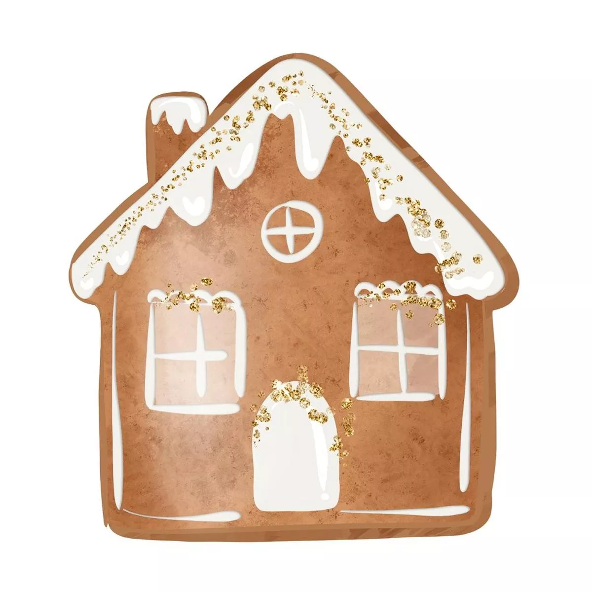 gingerbread-house-fabric-panel-white Gingerbread House Fabric Panel – White