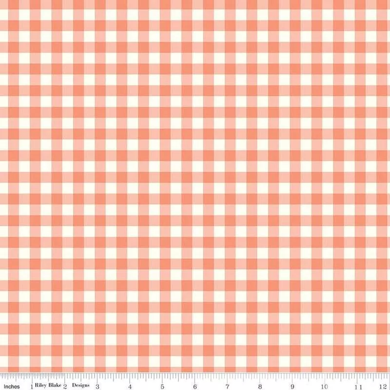 Gingham Cottage Gingham – Coral