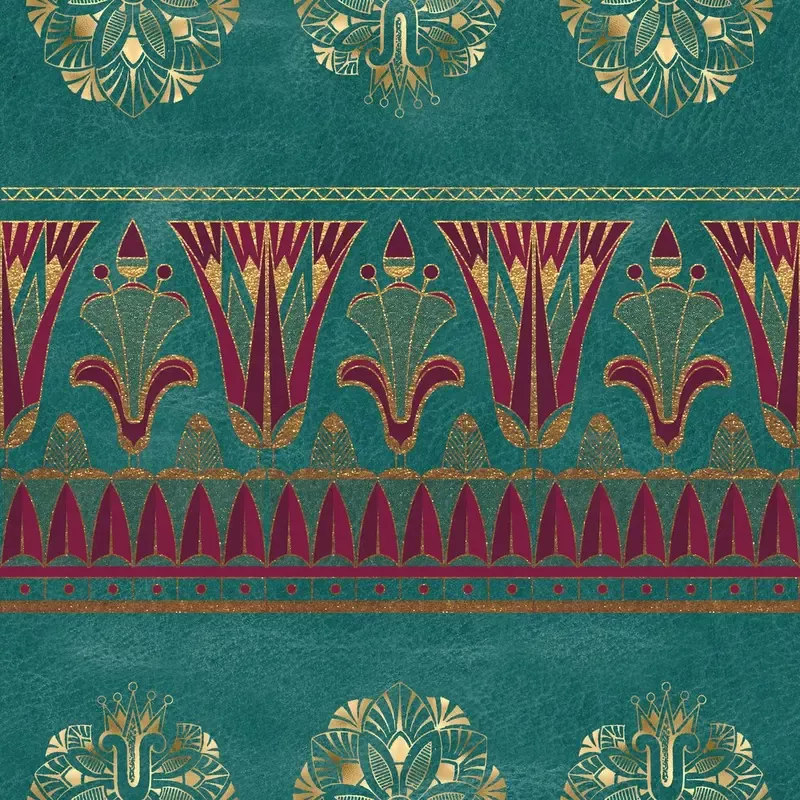 golden-ancient-egypt-pattern-34-fabric Golden Ancient Egypt Pattern #34 Fabric