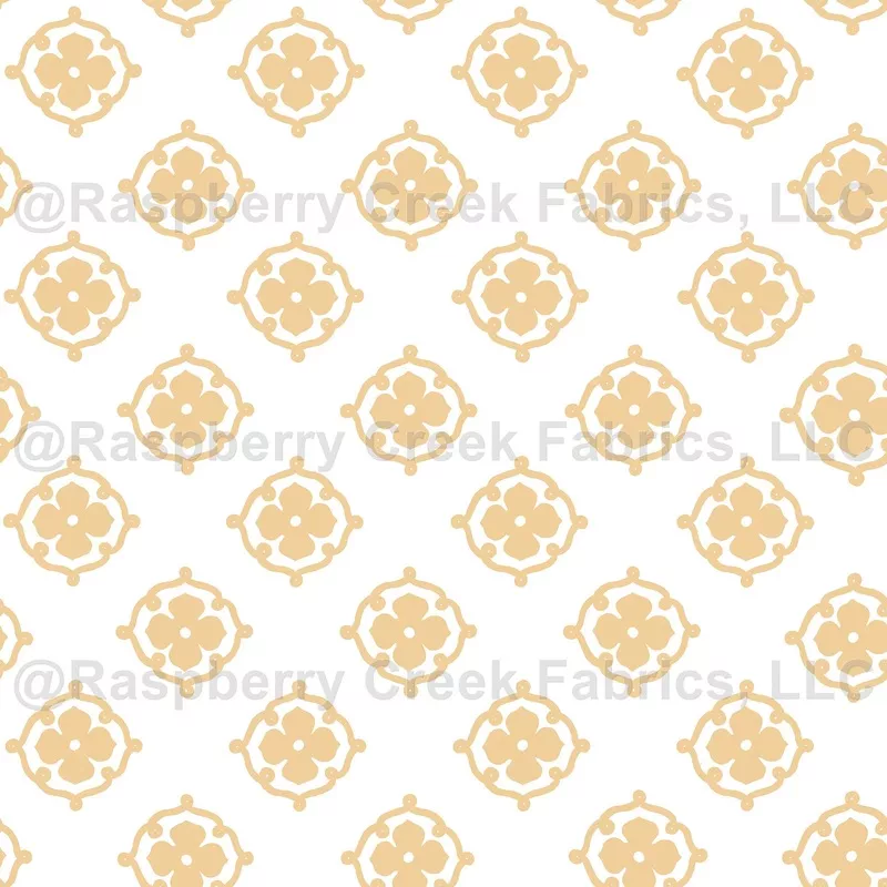 Golden Floral Geometric