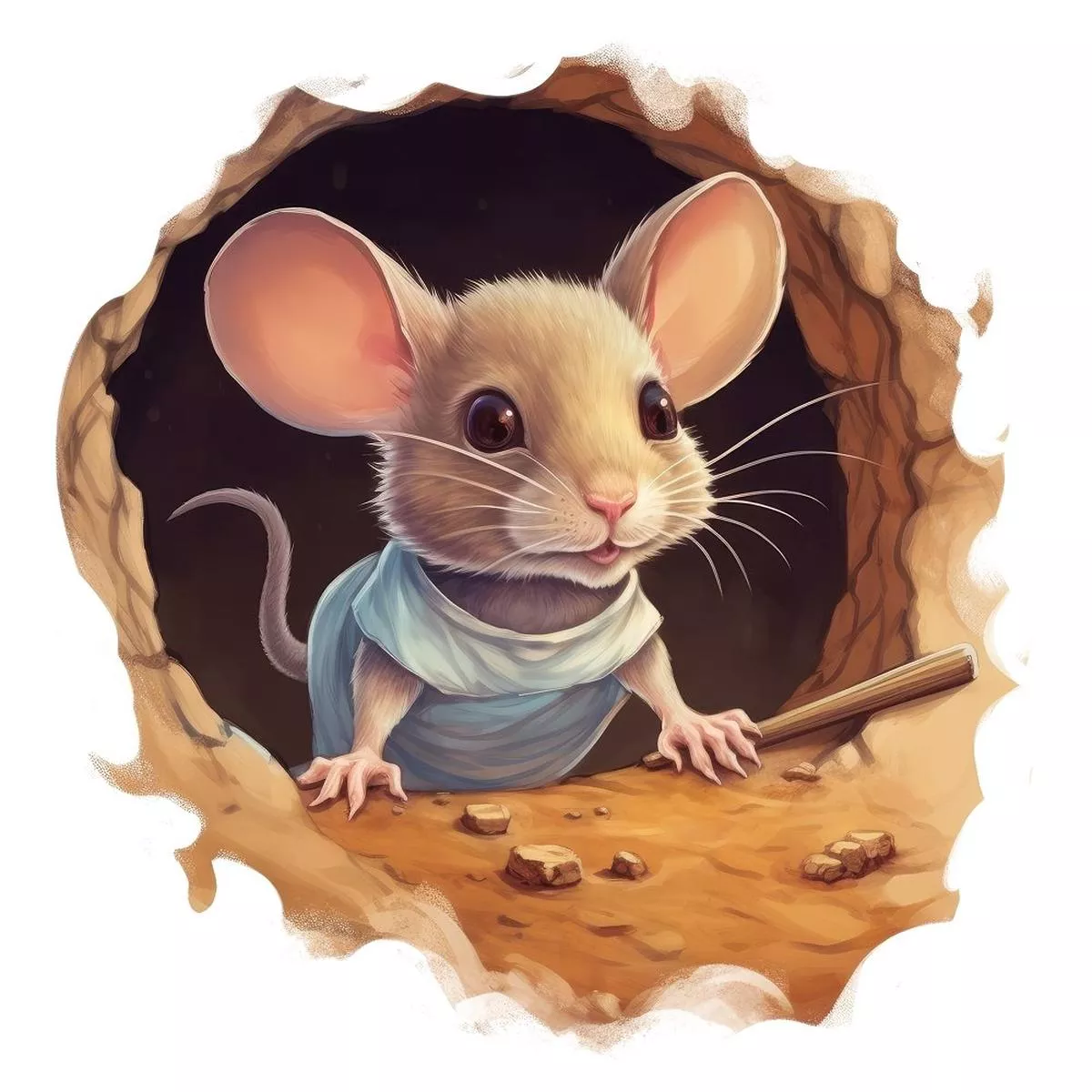 good-morning-mouse-fabric-panel Good Morning Mouse Fabric Panel