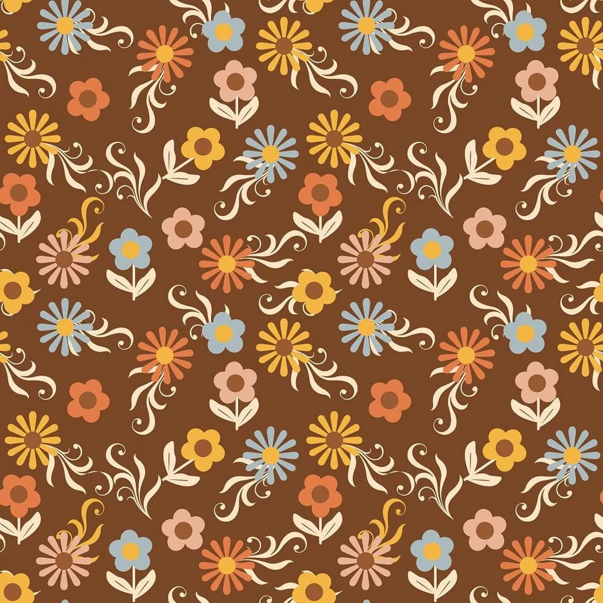 good-vibes-flowers-8-fabric Good Vibes Flowers #8 Fabric