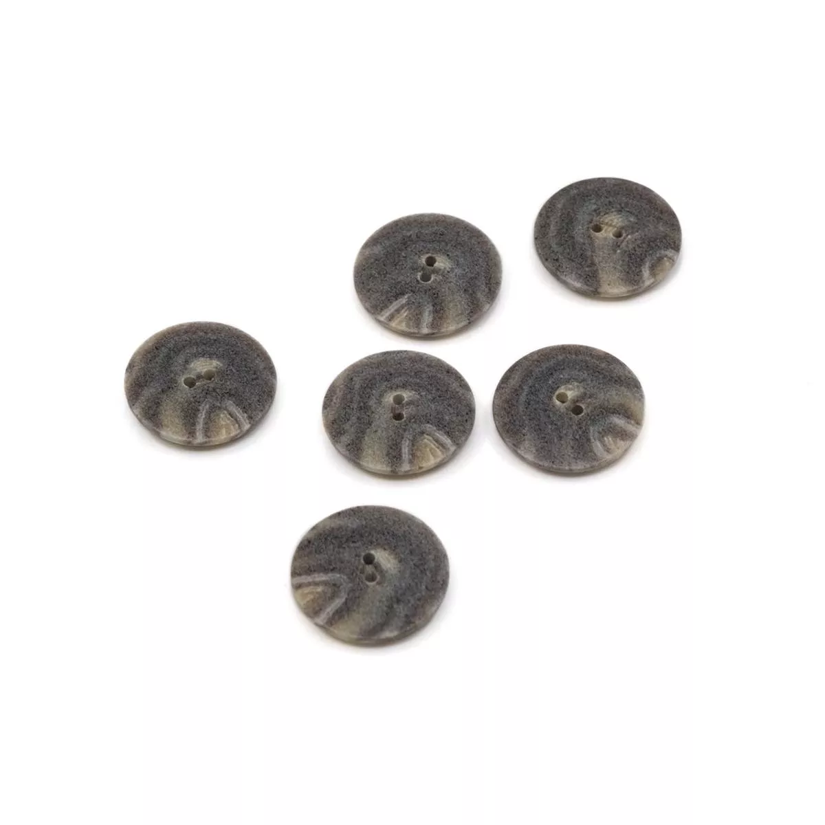 graphite-25mm-recycled-polyester-buttons-set-6 Graphite 25mm Recycled Polyester Buttons – Set of 6