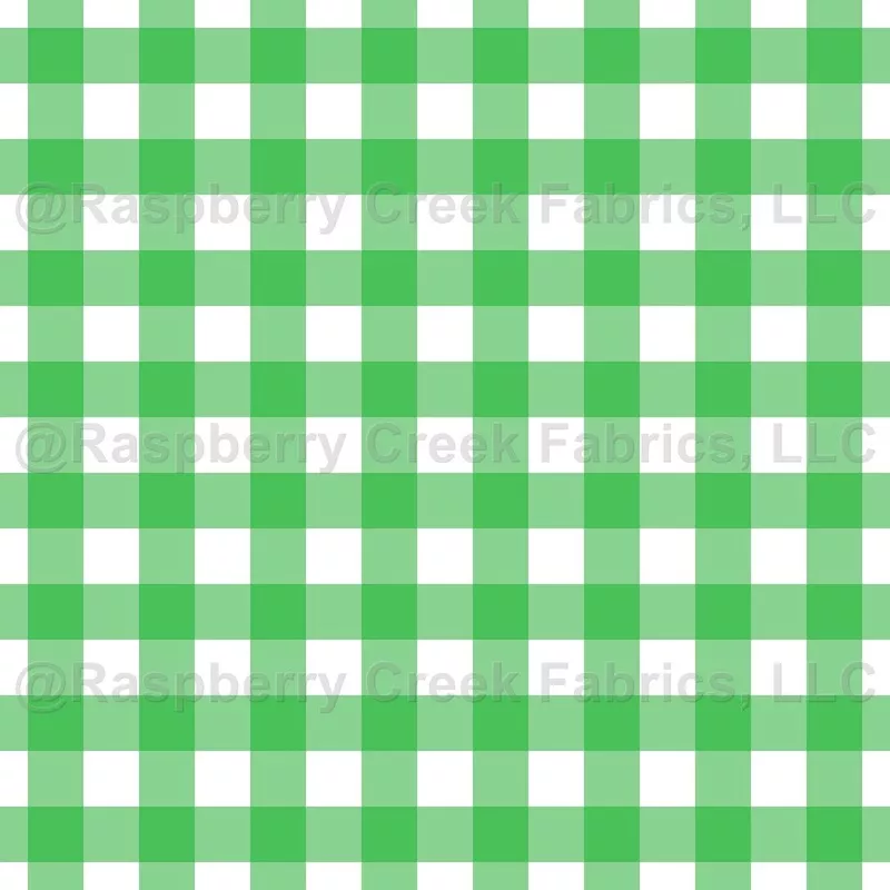 Grass Green Simple Plaid – small