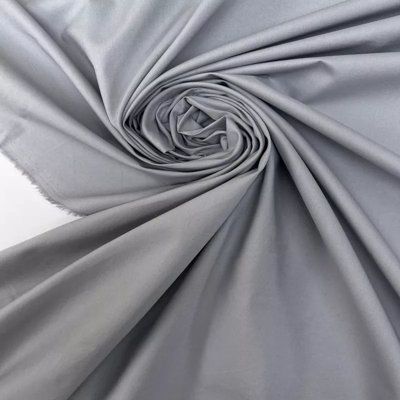 Gray Cotton Poplin