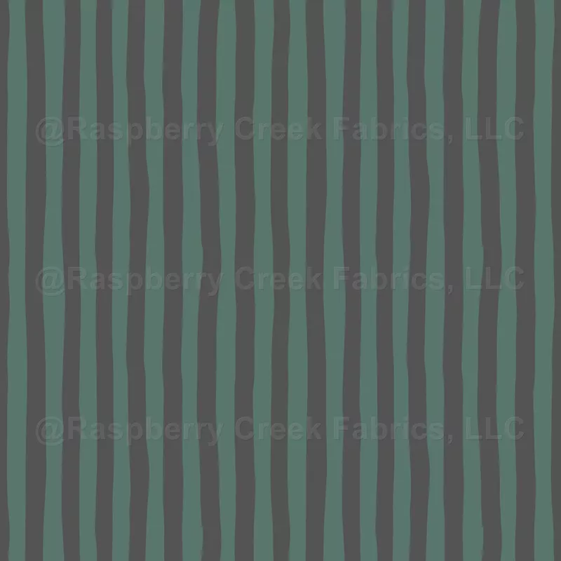 Gray-Green & Dark Gray Wonky Stripes
