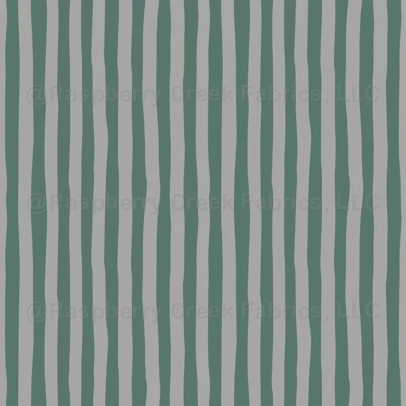 Gray-Green & Gray Wonky Stripes