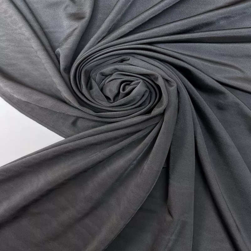Gray Moir Knitted Viscose