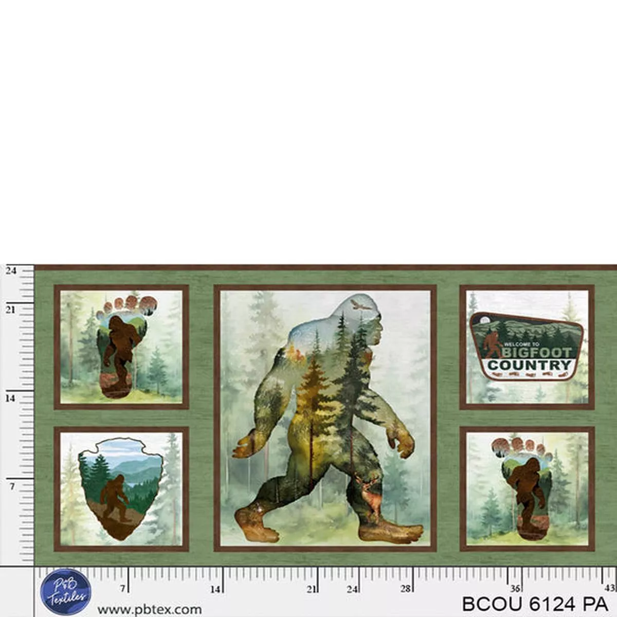 green-bigfoot-country-forest-scene-blocks-panel Green Bigfoot Country Forest Scene Blocks Panel