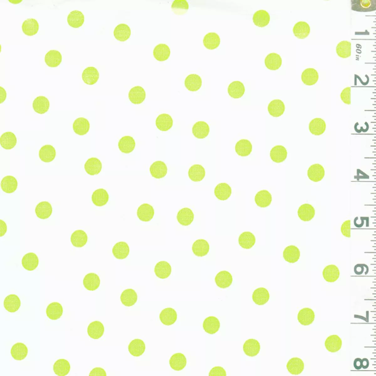 Green Dot Oilcloth Roll Fabric