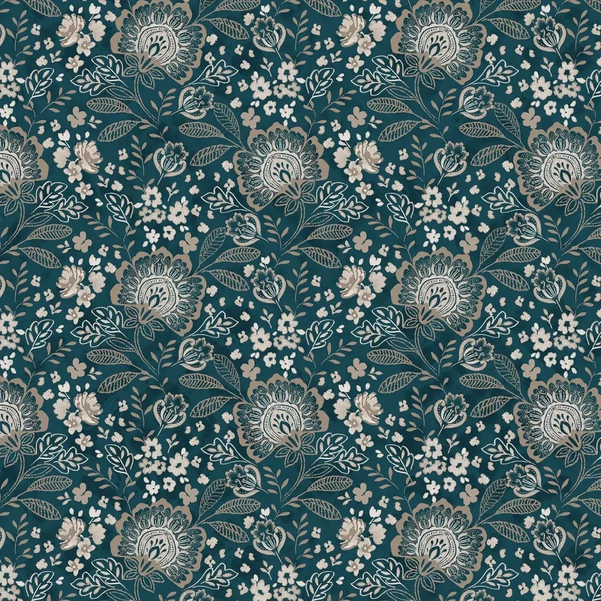 green-jacobean-allover-elizabeth-wideback-fabric-per-yard Green Jacobean Allover Elizabeth Wideback Fabric Per Yard