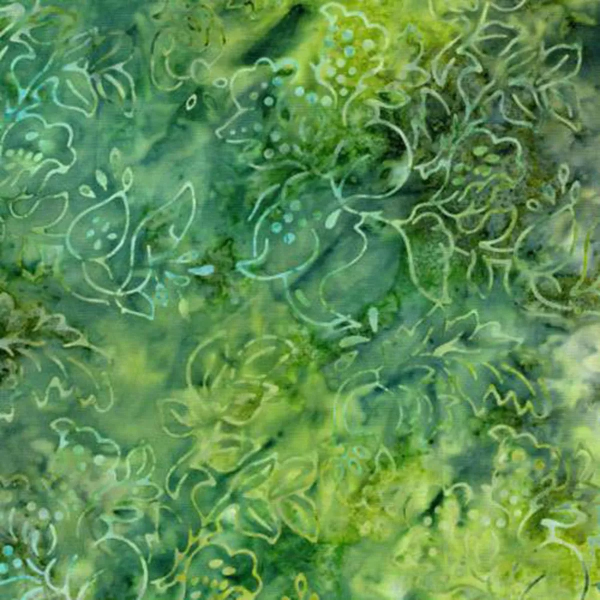 green-leaf-batik-cotton-fabric-2979008 Green Leaf Batik Cotton Fabric #2979008