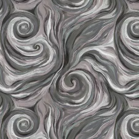 Grey Swirl Digitally Printed