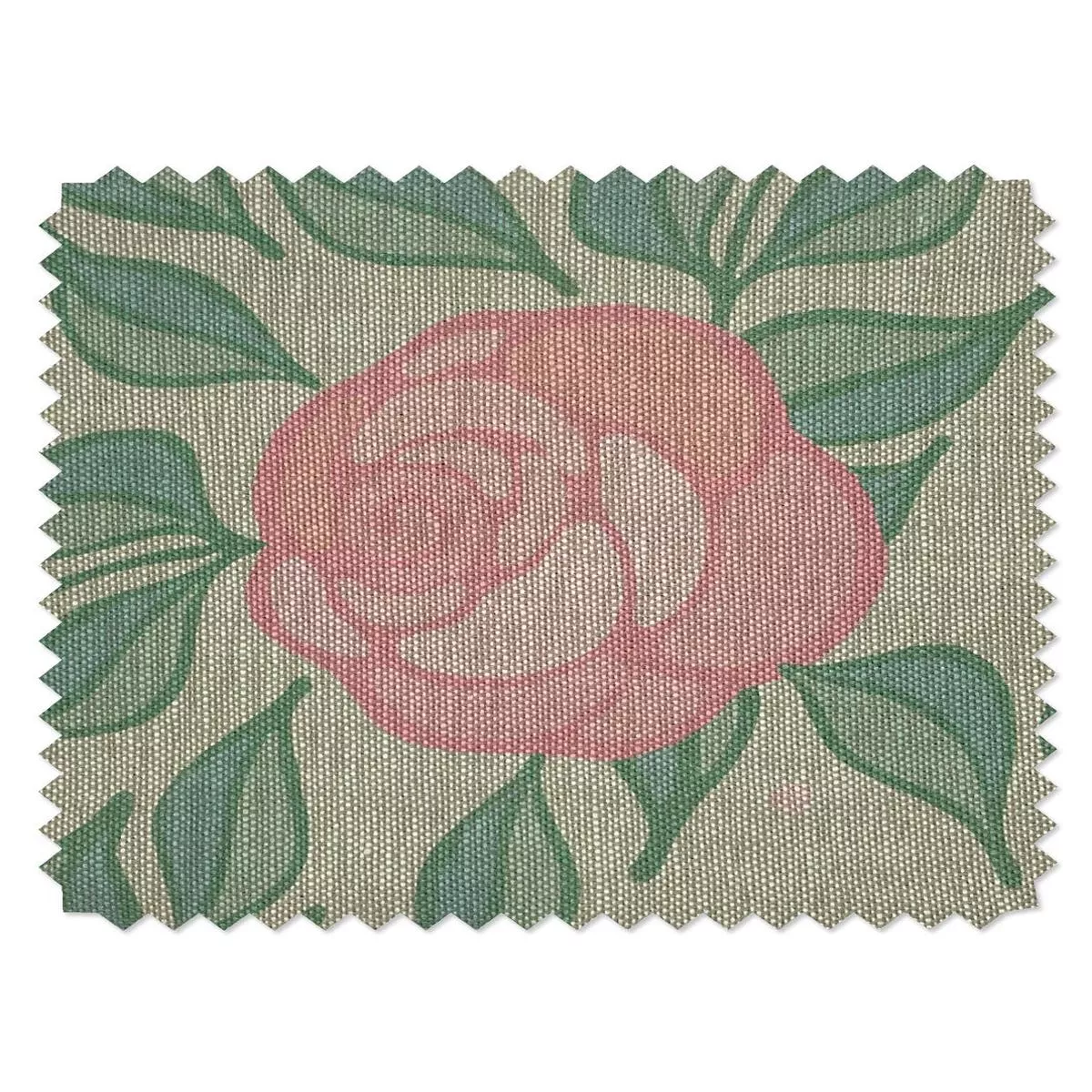groovy-floral-flax-linen-fabric-by-barbie-pistachio ‘Groovy Floral’ Flax Linen Fabric by Barbie – Pistachio