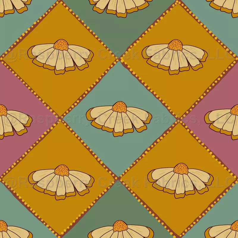 groovy-golden-daisy-violet Groovy golden daisy – violet