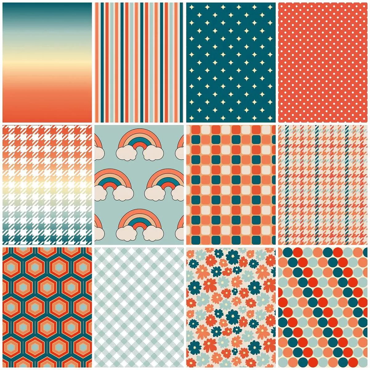 groovy-mood-fat-quarter-bundle-12-pieces Groovy Mood Fat Quarter Bundle – 12 Pieces