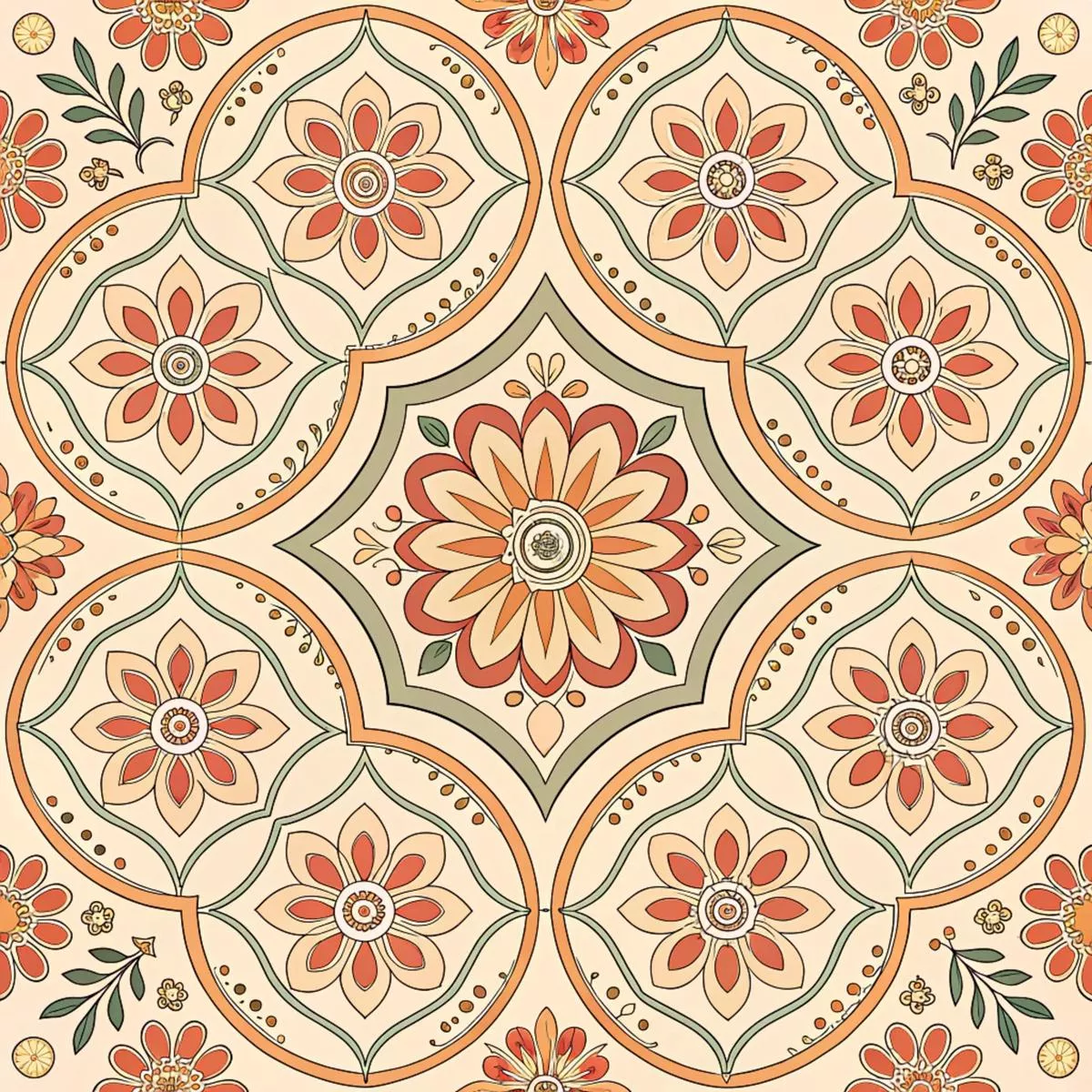 Groovy Time Pattern 7 Quilting Cotton Fabric