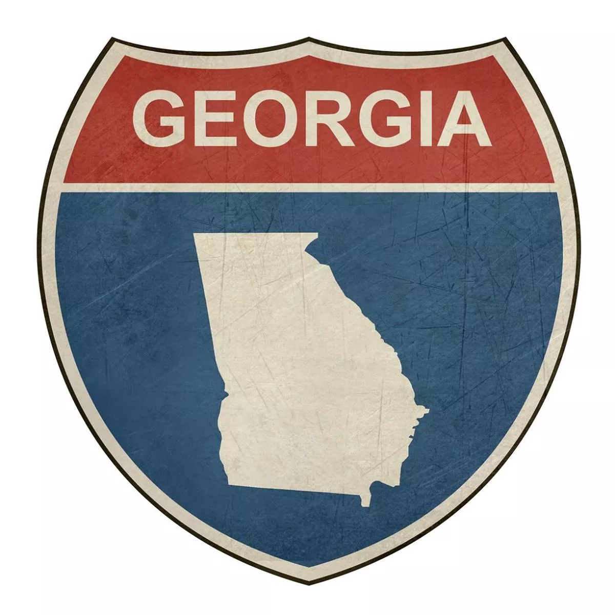 grunge-highway-sign-fabric-panel-georgia Grunge Highway Sign Fabric Panel – Georgia