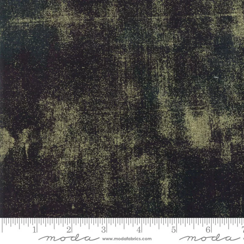 Grunge Metallic Onyx Fabric