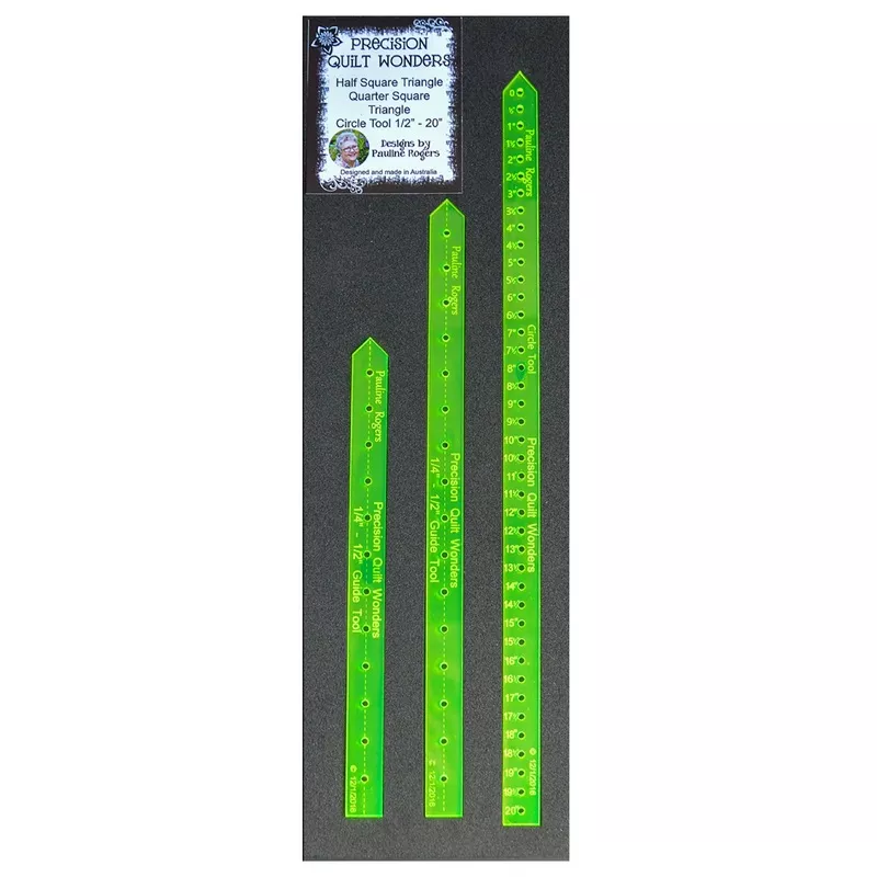 half-quarter-square-triangle-rulers-circle-tool Half & Quarter Square Triangle Rulers and Circle Tool