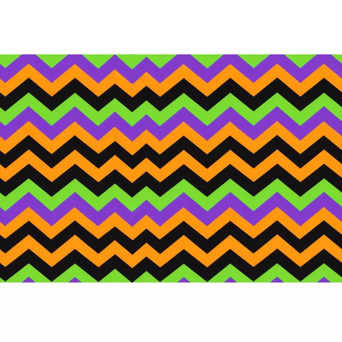 Halloween Chevron Pattern Quilting Cotton Fabric