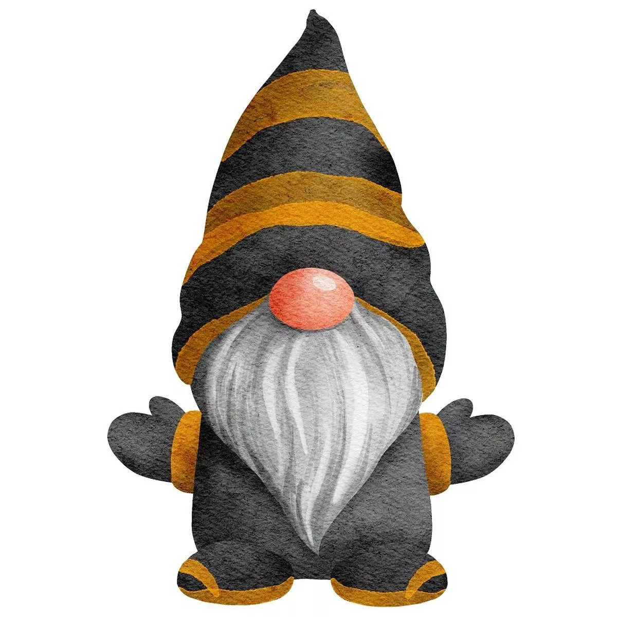 Halloween Village Gnome #9 Fabric Panel