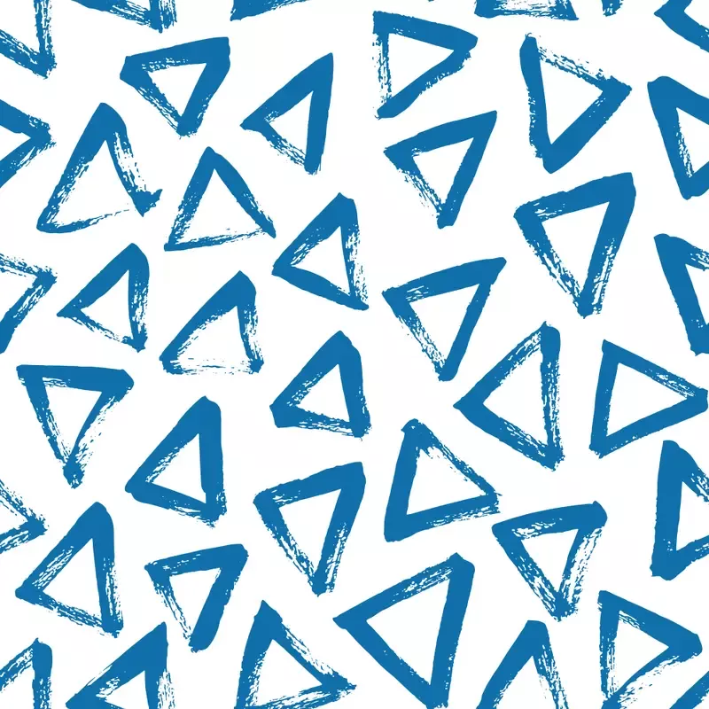 hand-drawn-triangles-fabric-blue Hand Drawn Triangles Fabric – Blue