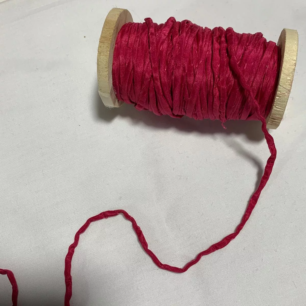 hand-dyed-cherry-red-100-pure-silk-cord Hand Dyed Cherry Red 100% Pure Silk Cord