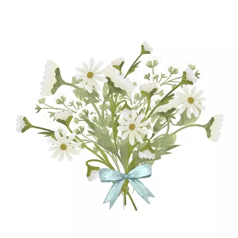 hand-picked-daisy-bouquet-fabric-panel Hand Picked Daisy Bouquet Fabric Panel