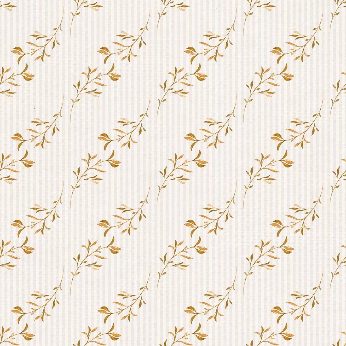 happy-fall-branches-on-white-stripes-fabric Happy Fall Branches on White Stripes Fabric