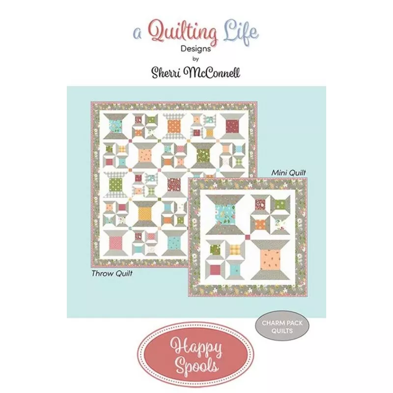 happy-spools-quilt-pattern-by-quilting-life-designs Happy Spools Quilt Pattern by A Quilting Life Designs