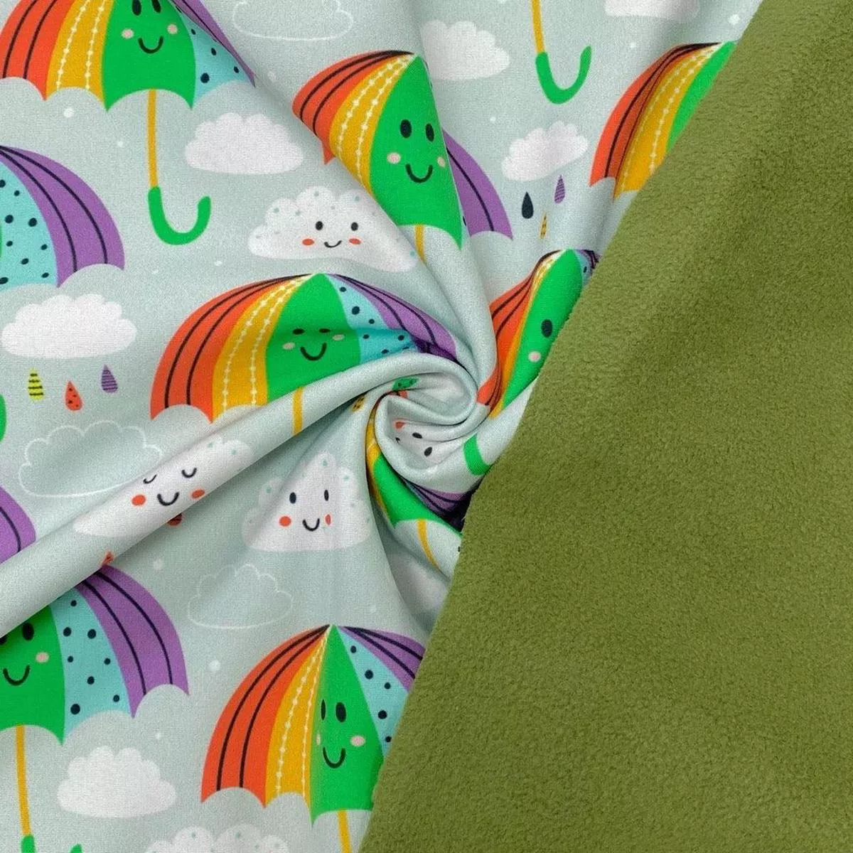 happy-umbrellas-softshell-fabric Happy Umbrellas Softshell Fabric