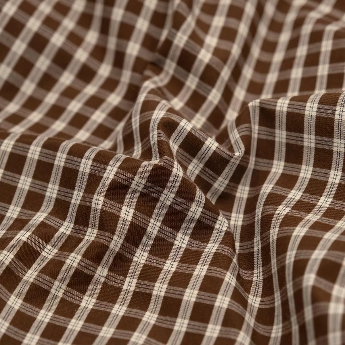 harvest-plaid-cotton-shirting-brownie Harvest Plaid Cotton Shirting – Brownie