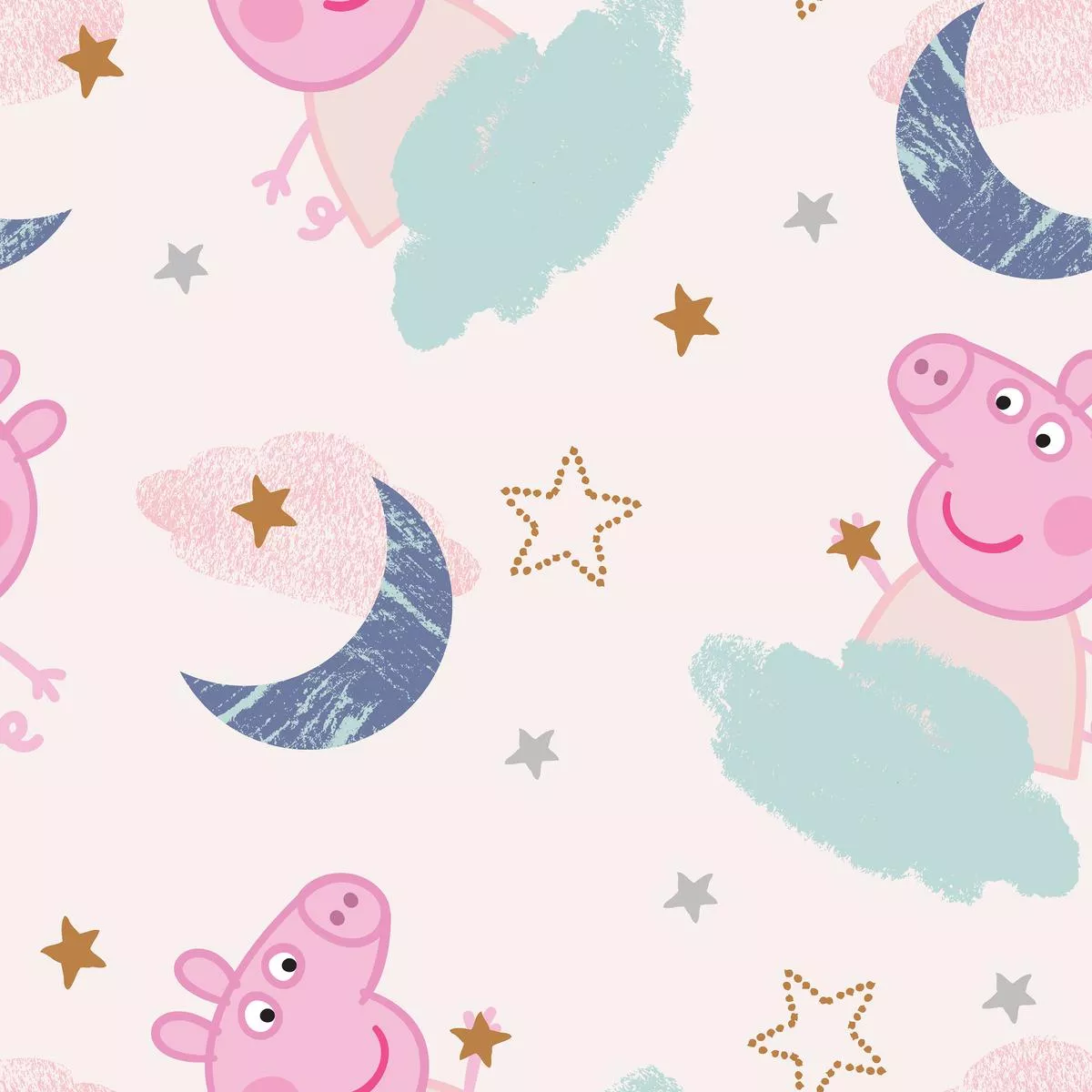 Hasbro Peppa Pig Celestial Sky Fabric