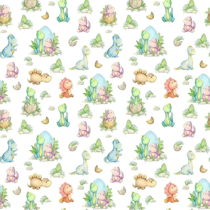 hatched-dinosaurs-fabric-multi Hatched Dinosaurs Fabric – Multi