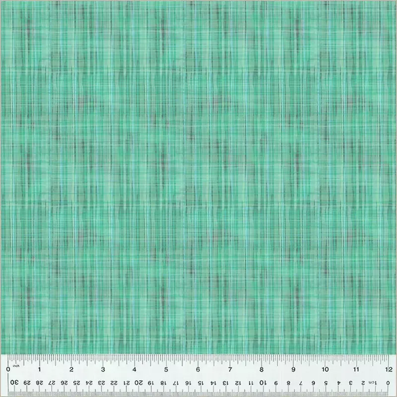 Haven Whistler Studios 54456-5 Teal Grasscloth Cotton