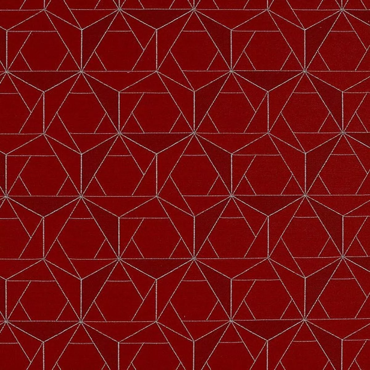 hbf-folded-lines-red-white-upholstery-fabric HBF Folded Lines Red and White Upholstery Fabric