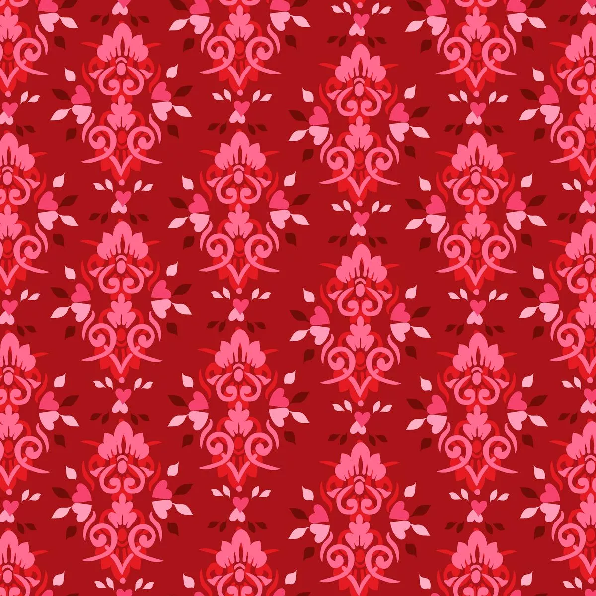 hearts-fire-on-crimson-fabric Hearts A Fire on Crimson Fabric