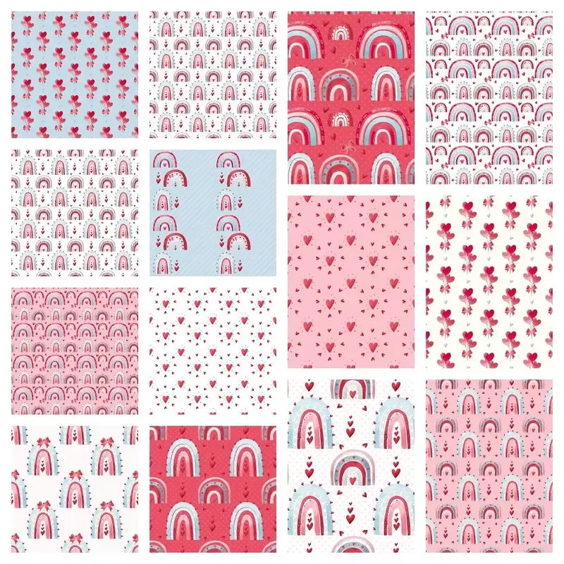 hearts-rainbows-fat-quarter-bundle-14-pieces Hearts & Rainbows Fat Quarter Bundle – 14 Pieces