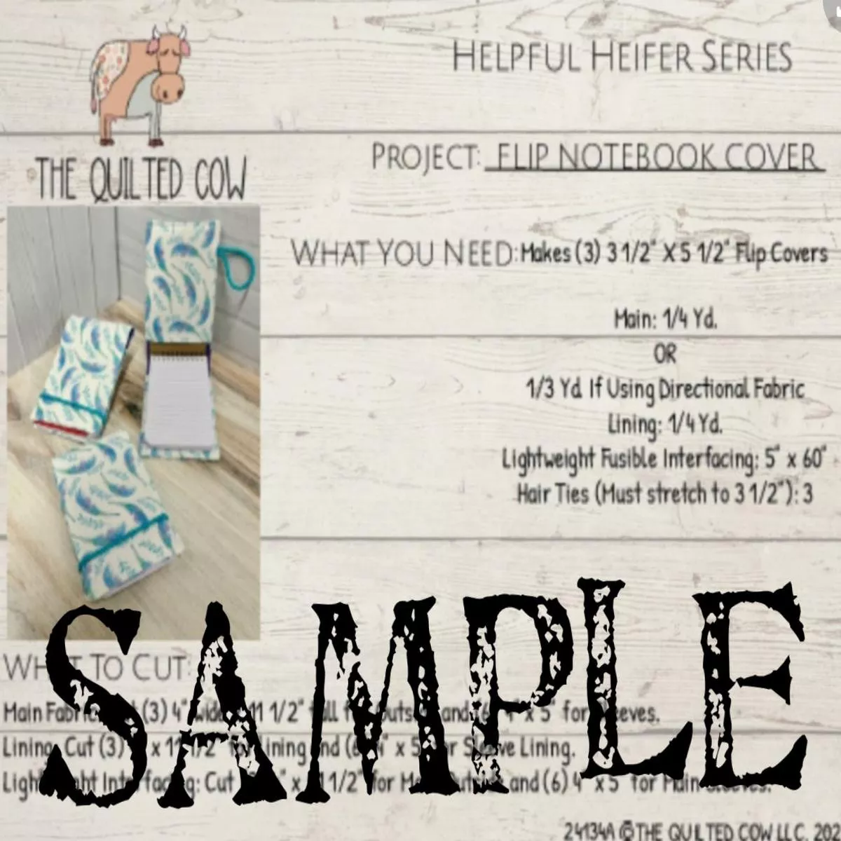 helpful-heifer-flip-notebook-cover Helpful Heifer Flip Notebook Cover