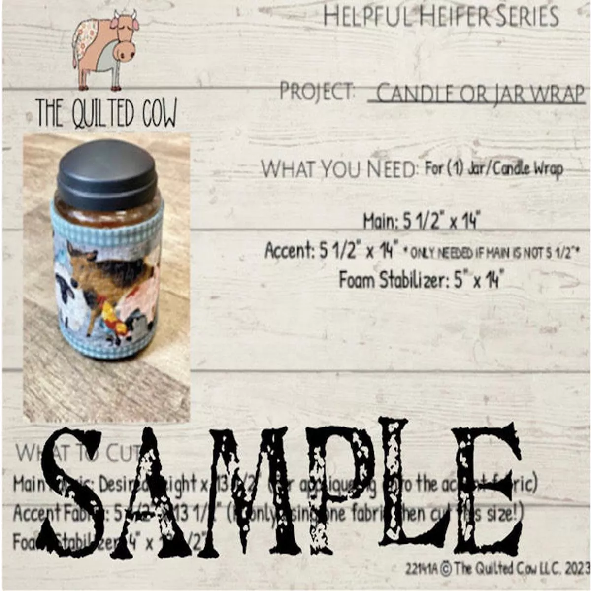 Helpful Heifer Jar/Candle Wrap