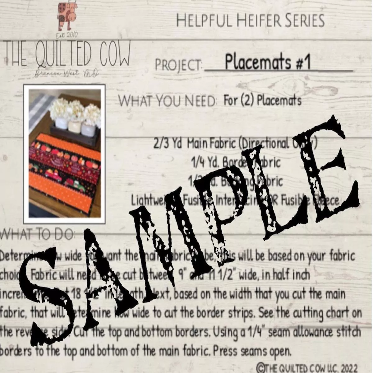 helpful-heifer-placemat-1 Helpful Heifer Placemat #1