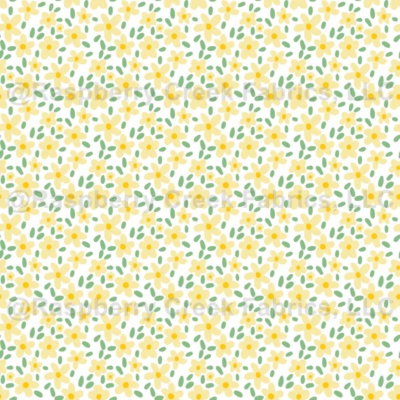 Henny and Friends flower field yellow